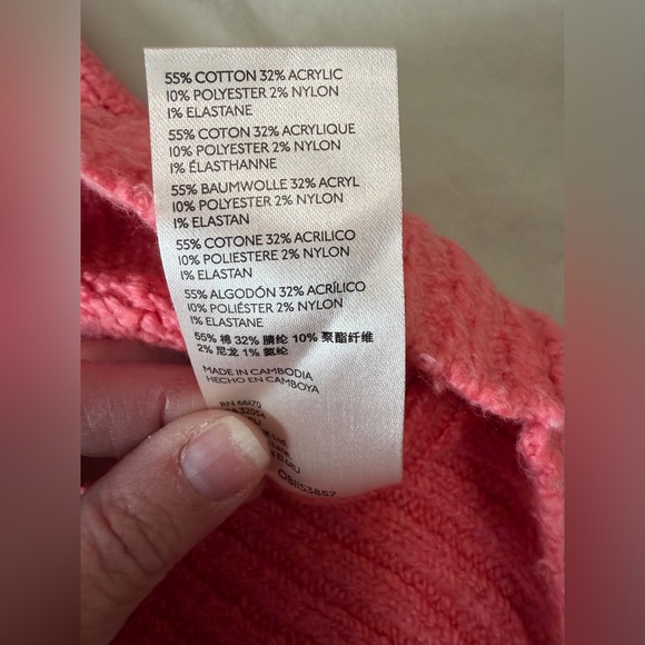 Free People Brookside Tunic Sweater size medium Pink Lightning - Picture 10 of 10